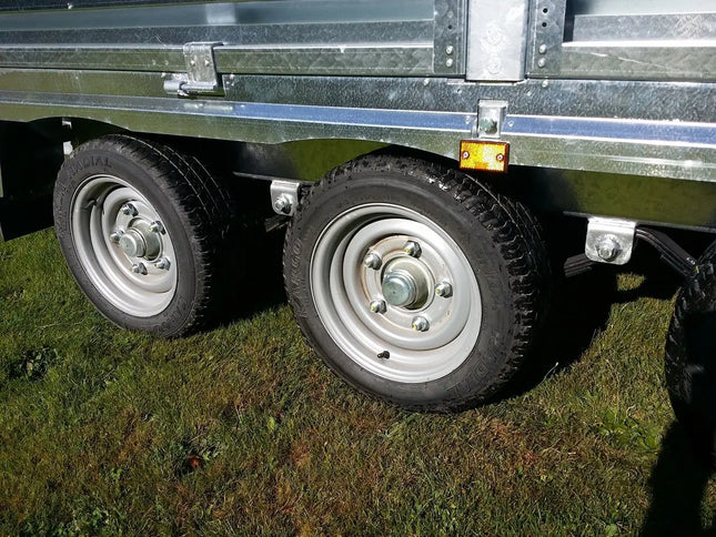 Indespension Braked 16' x 6'6" Triple Axle Flatbed Trailer