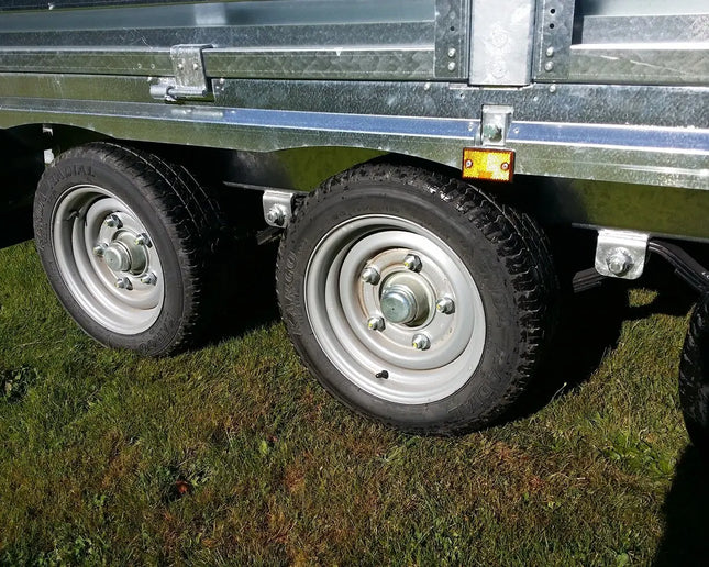 Indespension Braked 16' x 6'6" Triple Axle Flatbed Trailer