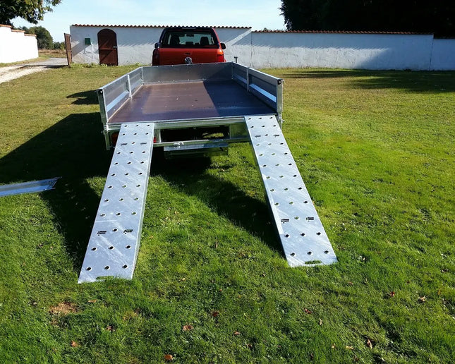 Indespension Braked 16' x 6'6" Triple Axle Flatbed Trailer