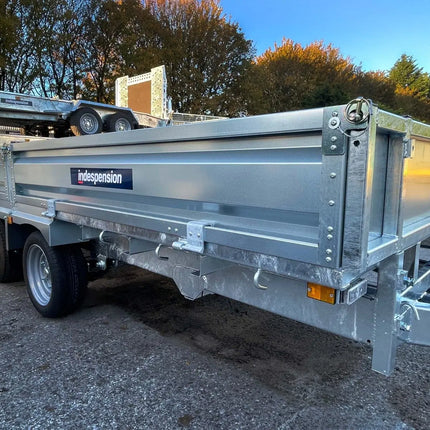 Indespension Braked 10' x 6'6" Twin Axle Flatbed Trailer
