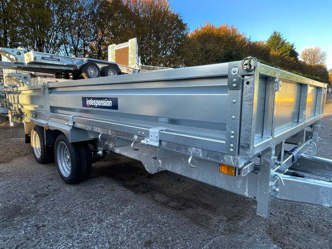 Indespension Braked 10' x 6'6" Twin Axle Flatbed Trailer