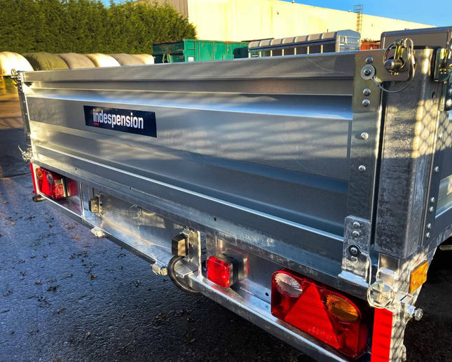 Indespension Braked 10' x 6'6" Twin Axle Flatbed Trailer
