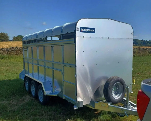Indespension Triple Axle 14' x 6' x 6'H Livestock Trailer