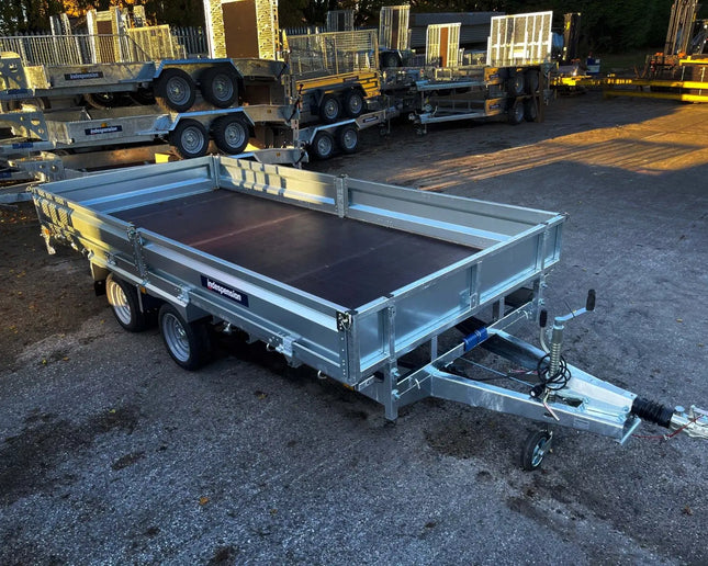 Indespension Braked 10' x 6'6" Twin Axle Flatbed Trailer
