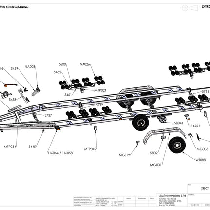 Indespension Super Roller Coaster 10EX - 3500kg Marine Trailer