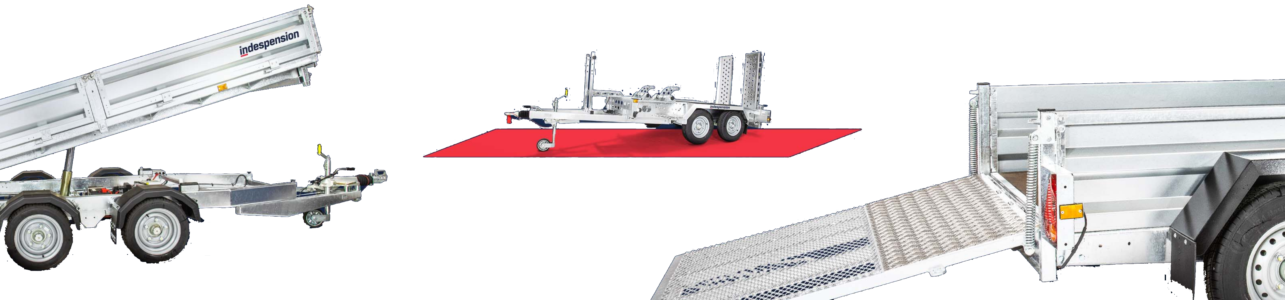 A range of trailers available at Indespension